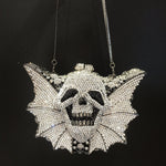 Crystal Skull Bat Diamond Bag