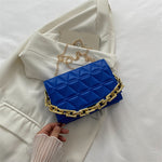 Solid Color Simple Chain Shoulder Bag