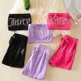 Rhinestone Chest-wrapped Shorts Suit