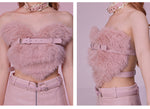 Heart Hair Bra Autumn Winter Set Skirt