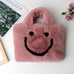 Fluffy Smiley Face Handbag