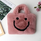 Fluffy Smiley Face Handbag