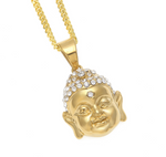 Austrian Rhinestone Buddha Necklace