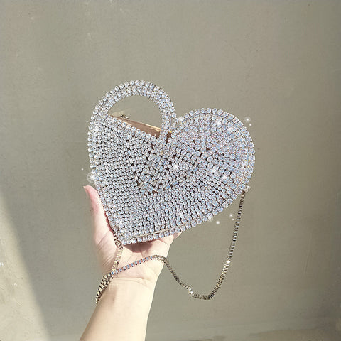 Heart Shaped Diamond Clutch