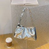 Fashionable Simple Glossy Women's Shoulder Bag