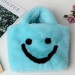 Fluffy Smiley Face Handbag