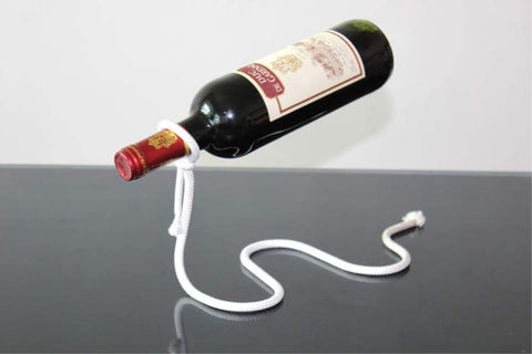 Floating Rope Wine Rack