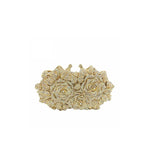 Hollow Flower Bag Portable Diamond Rhinestone Clutch