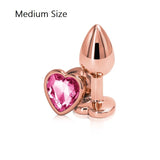 Rainbow Rose Gold Small Medium Size Set Heart Shape Cry