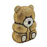 Fashion Simple Bear Shape Party Rhinestone Banquet Bag