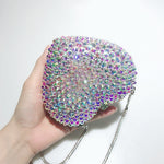 Love Heart Shaped Diamond Crystal Bag