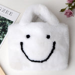 Fluffy Smiley Face Handbag