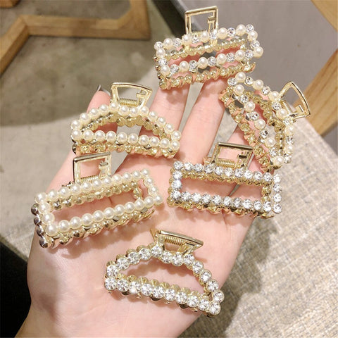 Luxury Pearl Rhinestone Grip