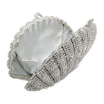 Diamond Crystal Shell Clutch