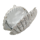 Diamond Crystal Shell Clutch