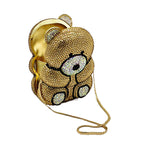 Fashion Simple Bear Shape Party Rhinestone Banquet Bag