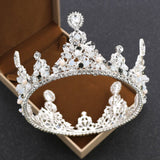 bride rounded crown princess pearl diamond wedding ornaments crown headdress wedding accessories