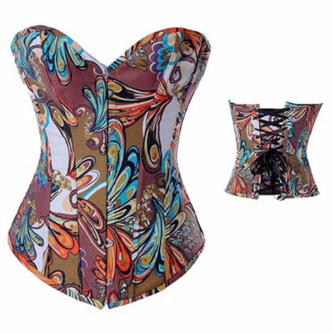 European and American court sexy corset corset multi-color