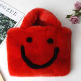 Fluffy Smiley Face Handbag