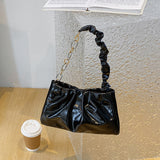 Fashionable Simple Glossy Women's Shoulder Bag