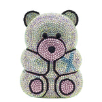 Fashion Simple Bear Shape Party Rhinestone Banquet Bag