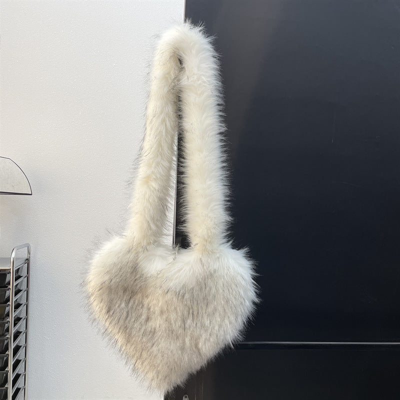 Big Fluffy Heart Crossbody Bag