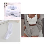 3 Pieces Of Fashionable Ladies Plush Home Clothes