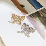 Rhinestone Butterfly Zircon Ring