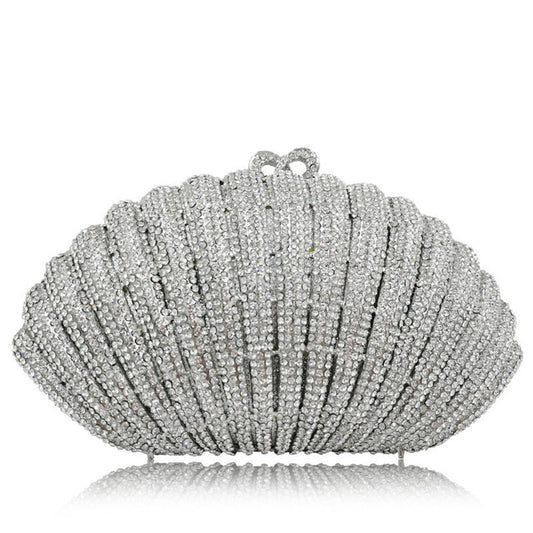 Shell Crystal Clutch