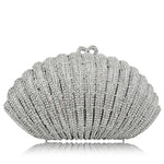 Diamond Crystal Shell Clutch