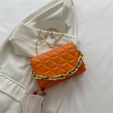 Solid Color Simple Chain Shoulder Bag