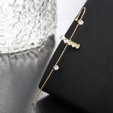 Rhinestone Piercing Ear Hanging Single