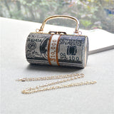 Diamond Fashion Dollar Bag Rhinestone Dinner Bag