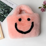 Fluffy Smiley Face Handbag