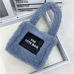 Lamb Fur Fluffy Bag Niche Fashion Mini Tote Handbag Female