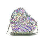 Love Heart Shaped Diamond Crystal Bag