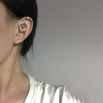 Rhinestone Pierced Single Earring Trend