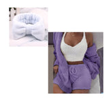 3 Pieces Of Fashionable Ladies Plush Home Clothes