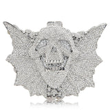 Crystal Skull Bat Diamond Bag