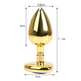 Men's And Women's Fashion Love Gold Butt Plug