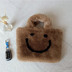 Fluffy Smiley Face Handbag