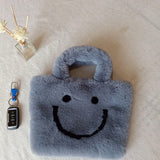 Fluffy Smiley Face Handbag