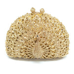 Peacock Dinner Bag Rhinestone Clutch Lady