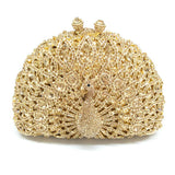 Peacock Dinner Bag Rhinestone Clutch Lady