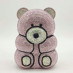 Fashion Simple Bear Shape Party Rhinestone Banquet Bag