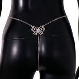 Butterfly Rhinestone Underwear Cutout