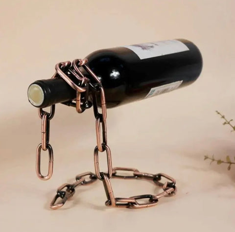 Floating Chain Wine Rack