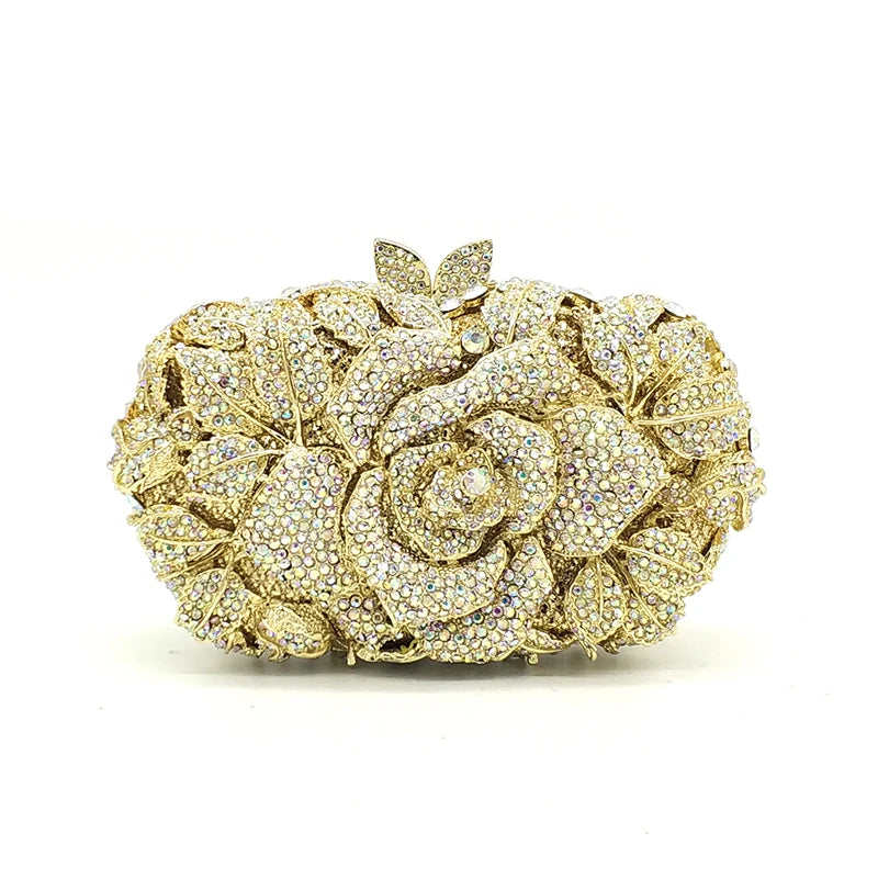 Rose Crystal Clutch