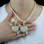 Heart Arrow Iced Out Tennis Chain