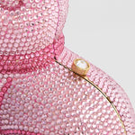 Pink Diamond Cat Crystal Mini Luxury Evening Purse